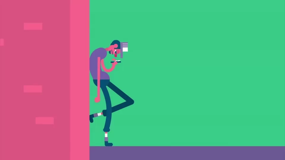Illustration of body posture and spinal alignment while standing