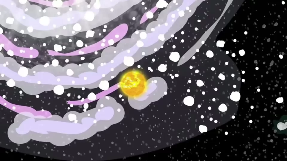 A scale comparison of the Sun, Milky Way, and a larger multiverse concept