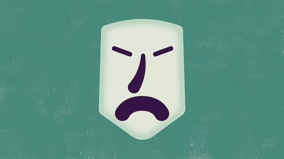 Person reacting defensively to criticism in a tense conversation