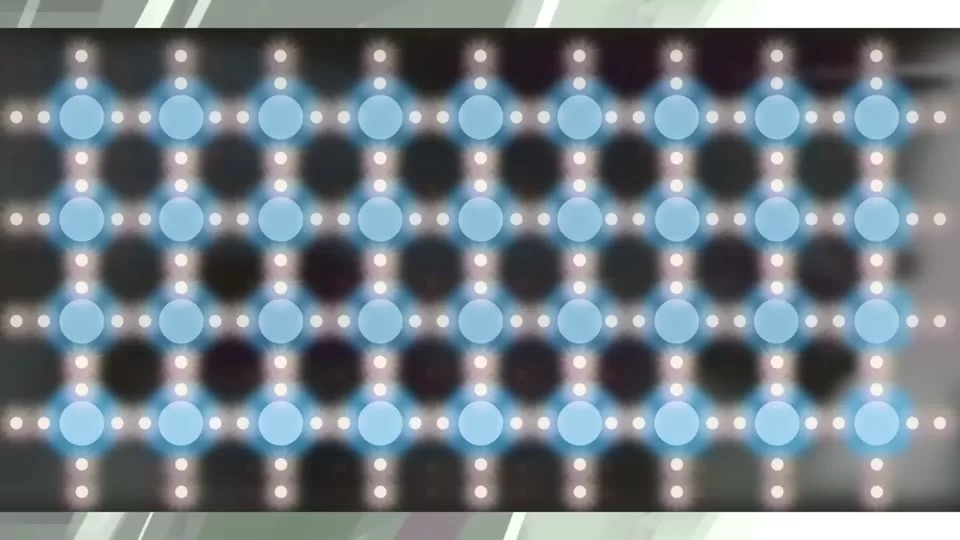 Diagram of n-type and p-type silicon layers meeting at a p-n junction