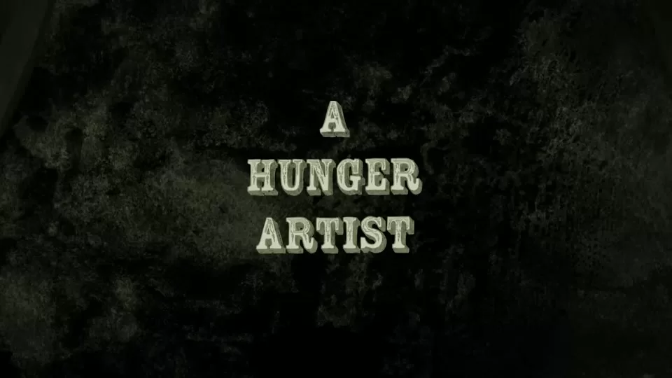 The lonely fasting performer in A Hunger Artist