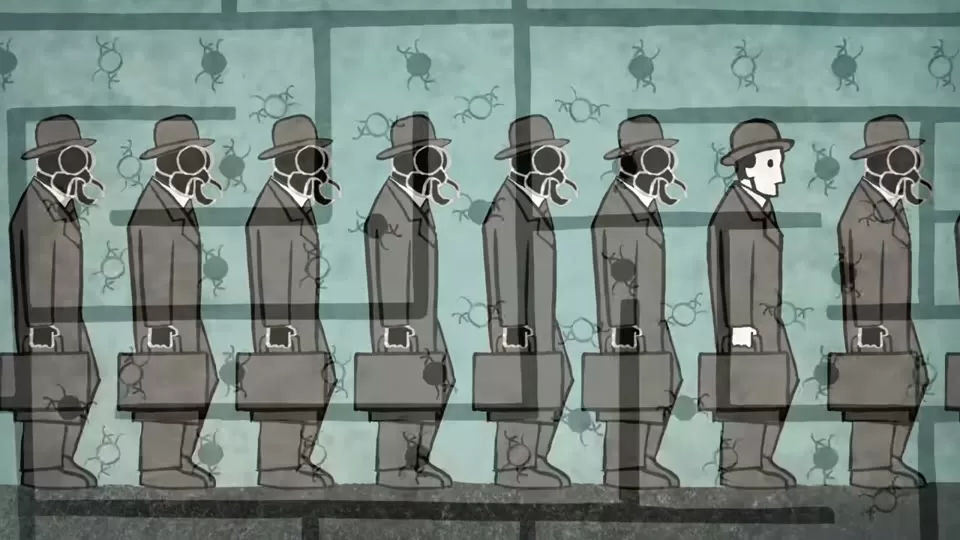 A concise summary of Kafkaesque traits: opacity, powerlessness, and absurdity